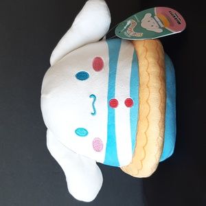 Squishmallows Cinnamoroll Hello Kitty and Friends 6.5" Sanrio Beach Squad Plush